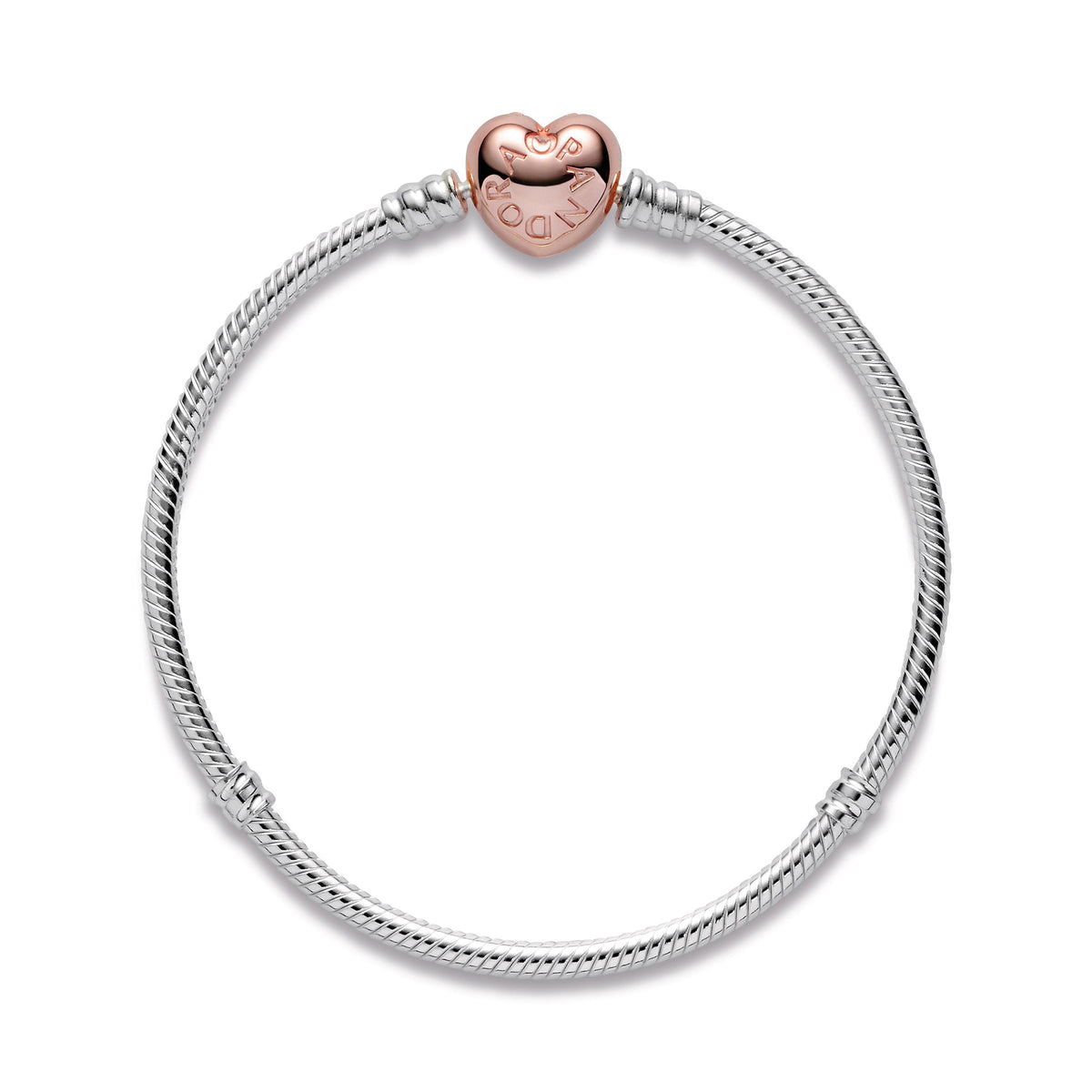 Moments Heart & Snake Chain Bracelet