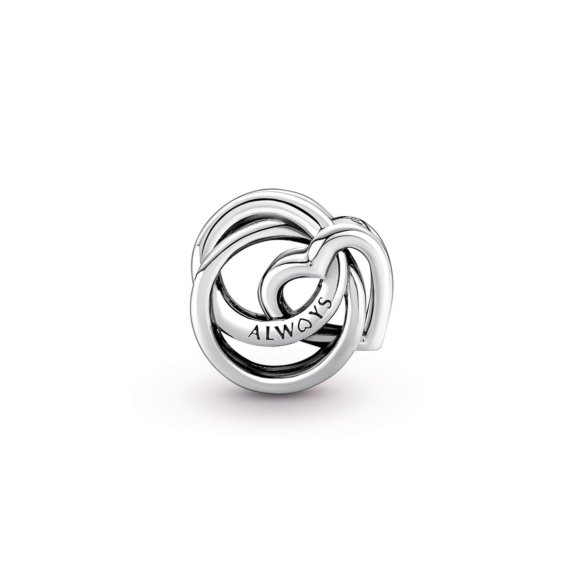 Family Always Encircled Heart Charm
