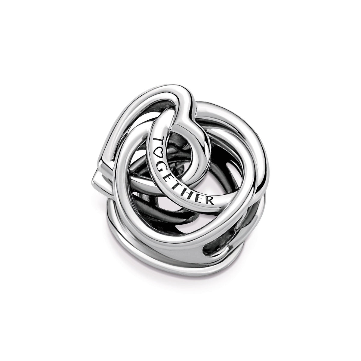 Family Always Encircled Heart Charm