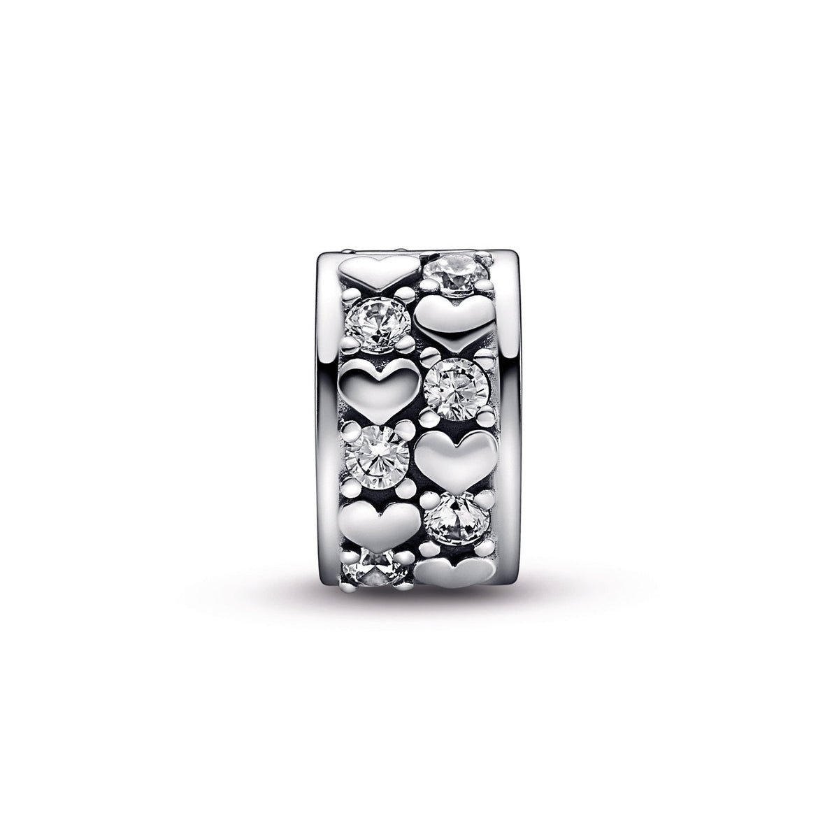 Infinite Hearts Sparkling Clip Charm