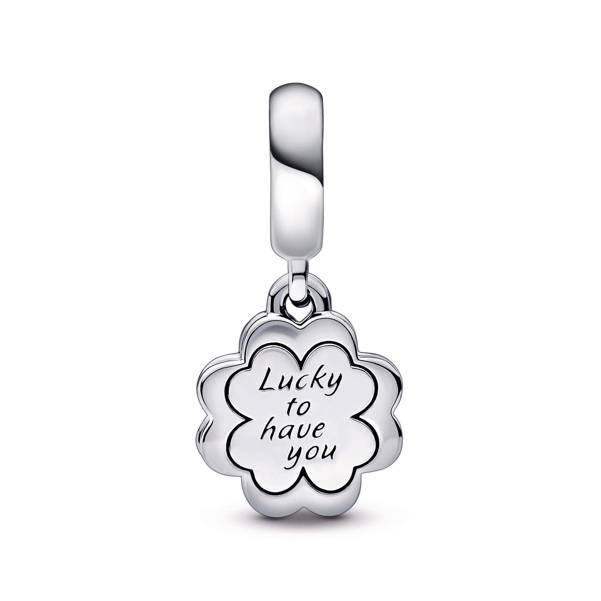 Four-leaf Clover Friendship Double Dangle Charm