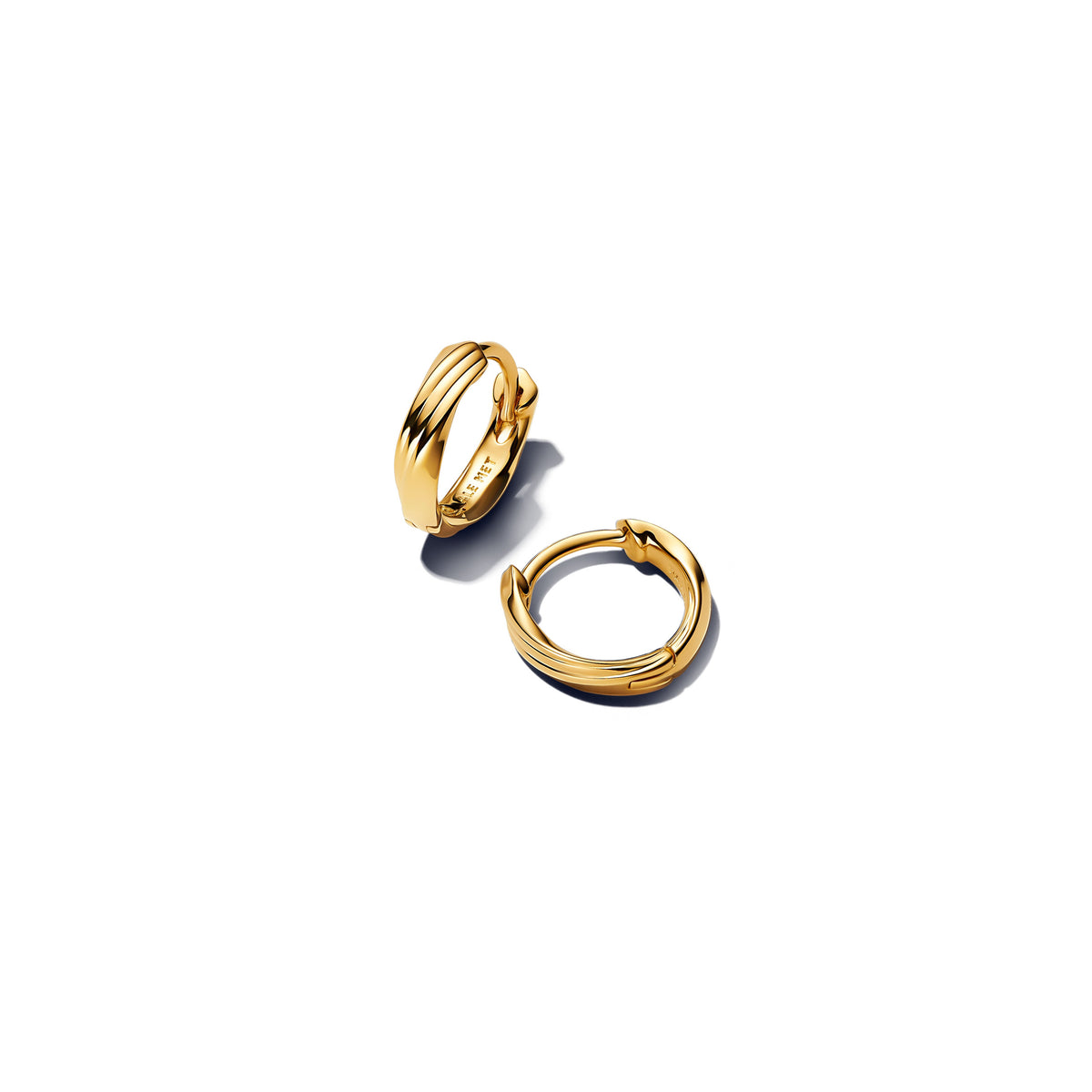 Twisted Huggie Earrings