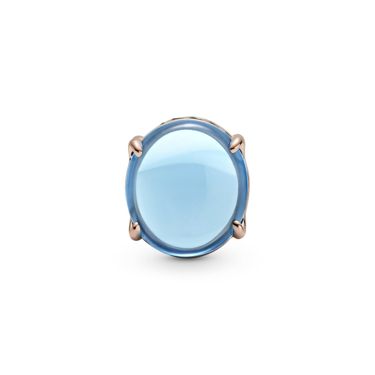 Blue Oval Cabochon Charm
