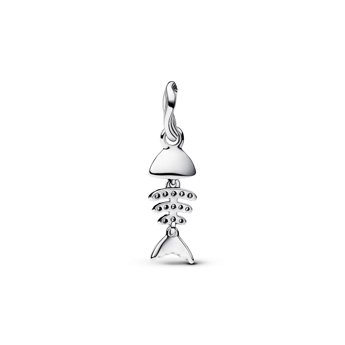Turquoise-colored Fishbone Dangle Charm