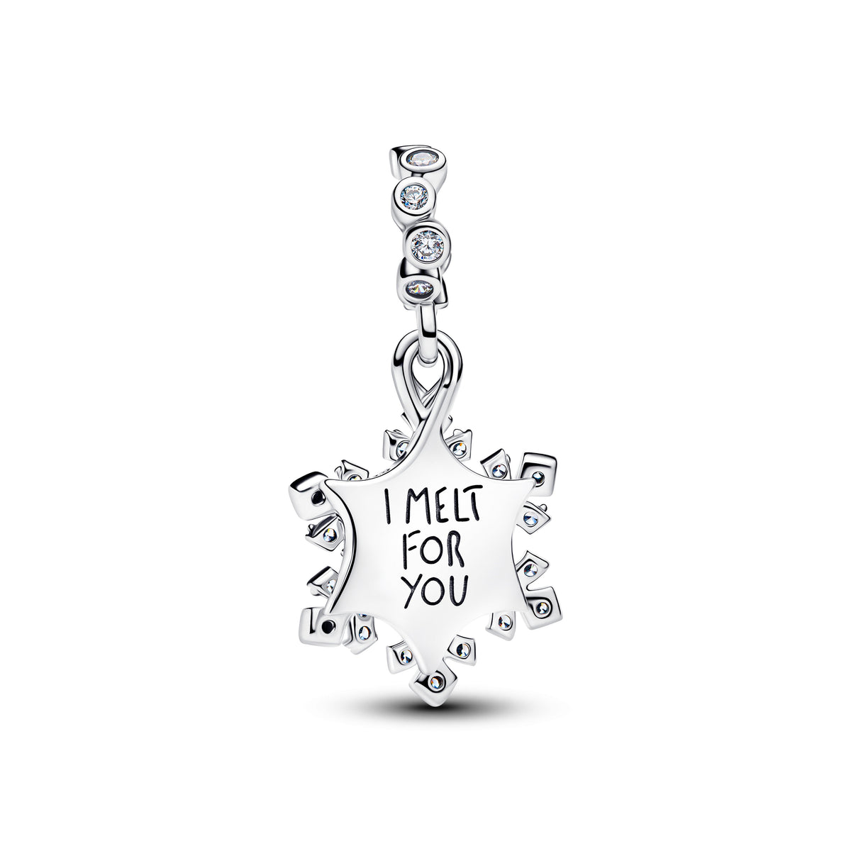 Opalescent Snowflake Double Dangle Charm