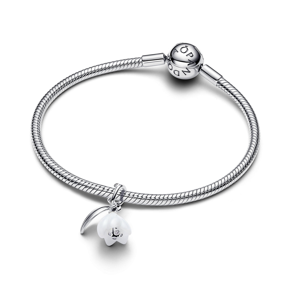 Snowdrop Flower Dangle Charm