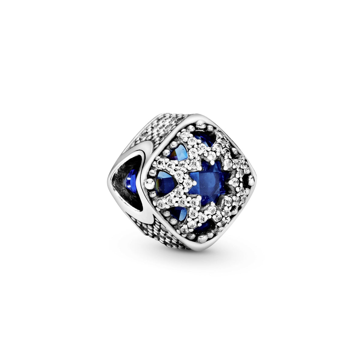 Square Blue Star Charm